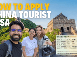 How to apply china turist visa